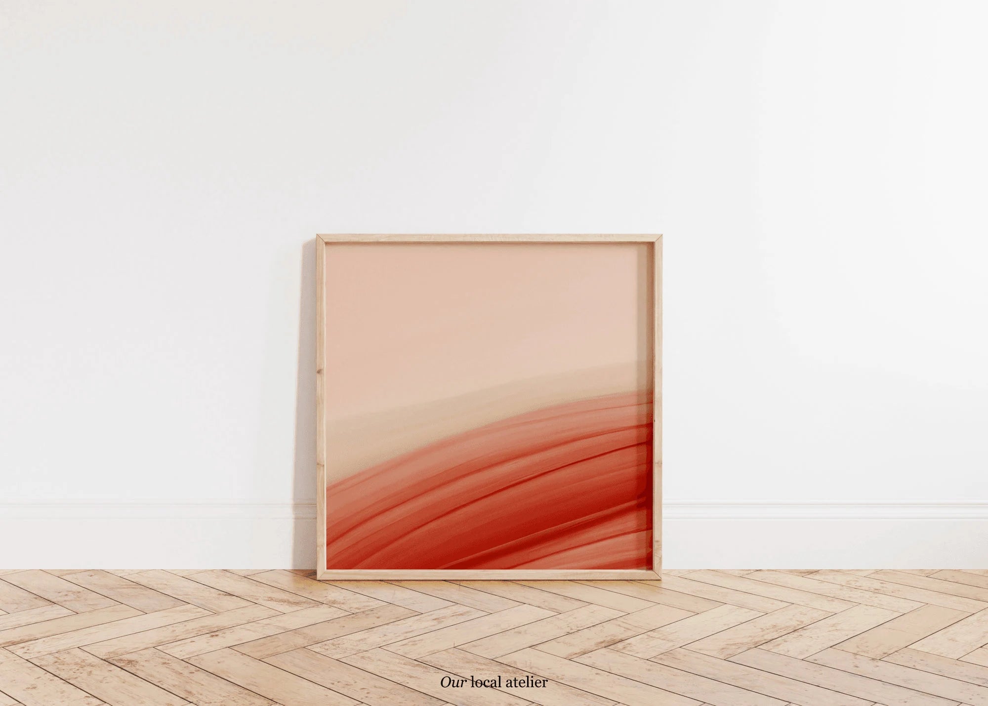 SAND ABSTRACT PRINT | Color Gradient Print | Unique Home Gift | Square Art Print | Our Local Atelier