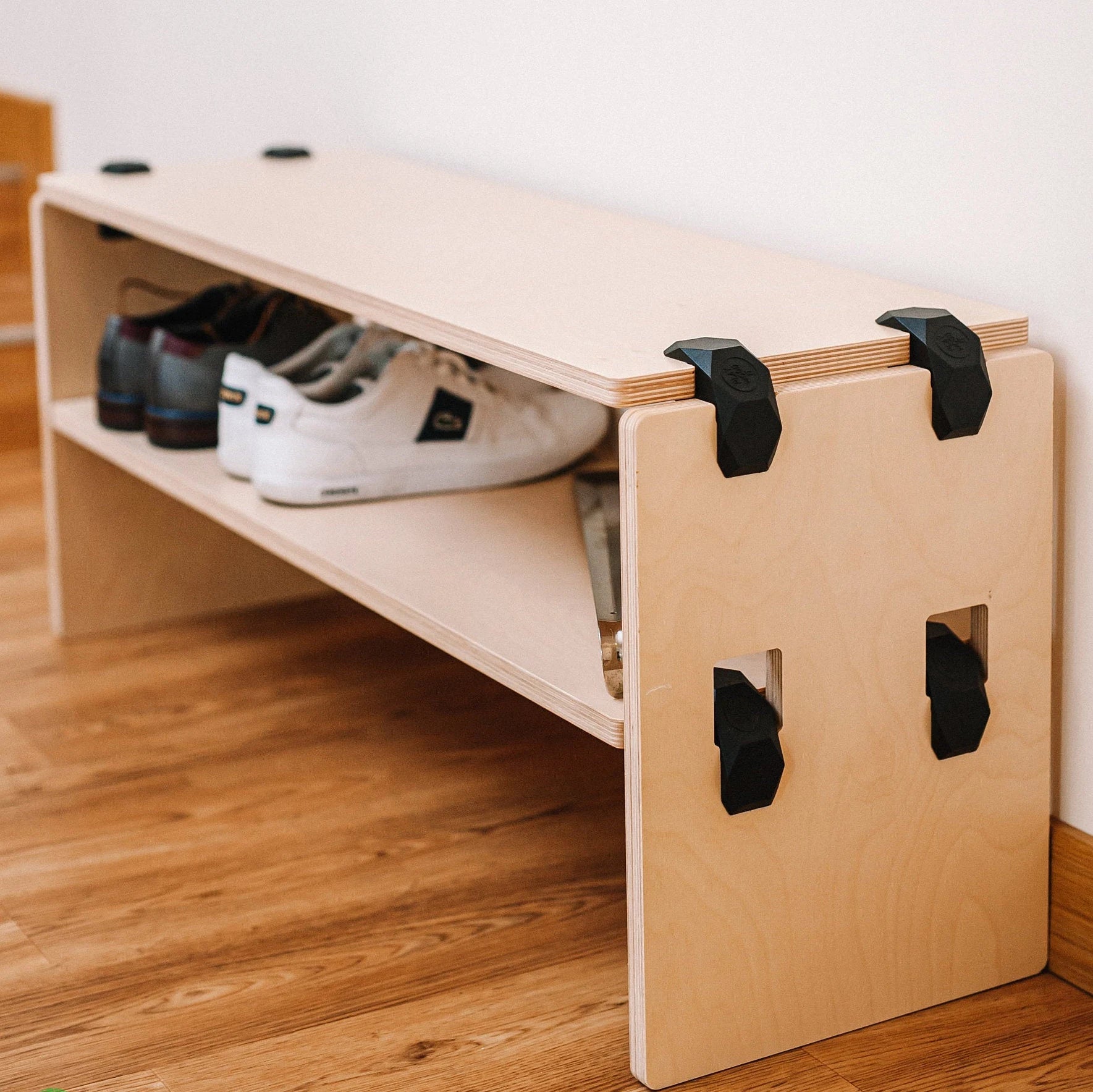 Wood Shoe Rack Bench for Keeping Your Shoes in Style, DIY Free Standing Shoe Rack, Standing Shoe Rack , Wooden Bench with Shoe Rack