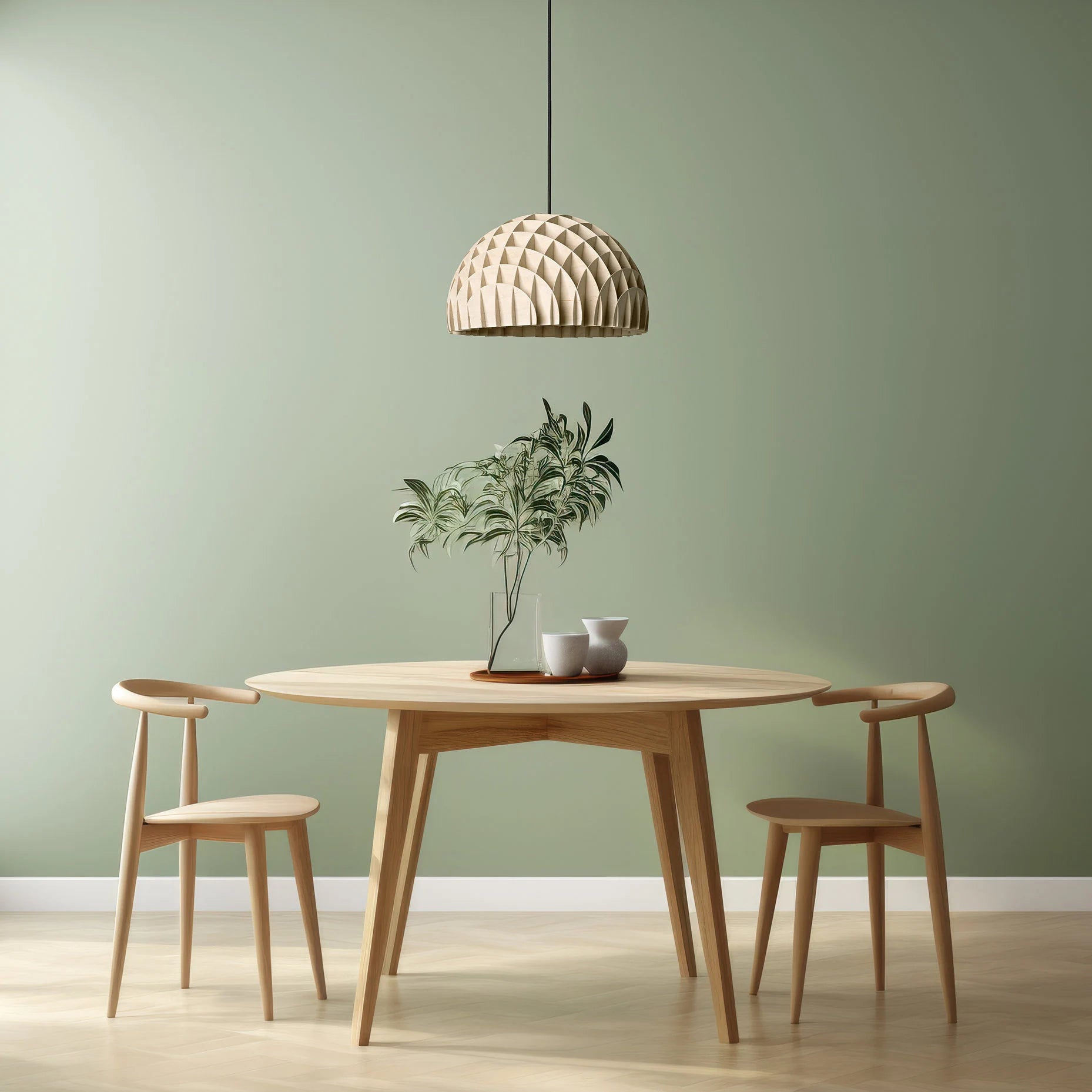 Arc Pendant Plywood • Wood Pendant Lamp • Modern Design Light Fixture • Sustainable Design • Scandinavian Home