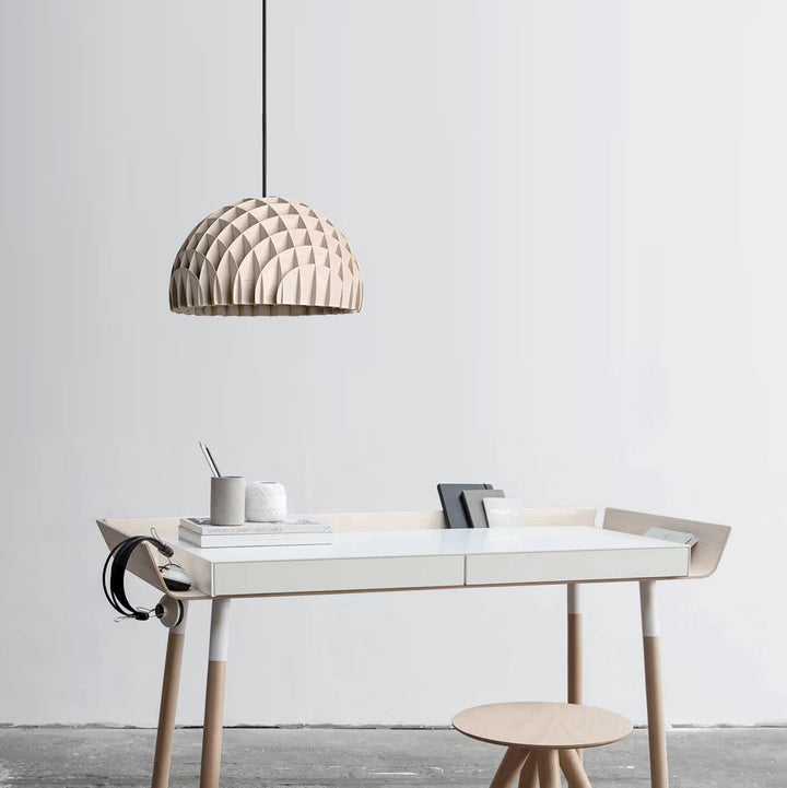 Arc Pendant Plywood • Wood Pendant Lamp • Modern Design Light Fixture • Sustainable Design • Scandinavian Home