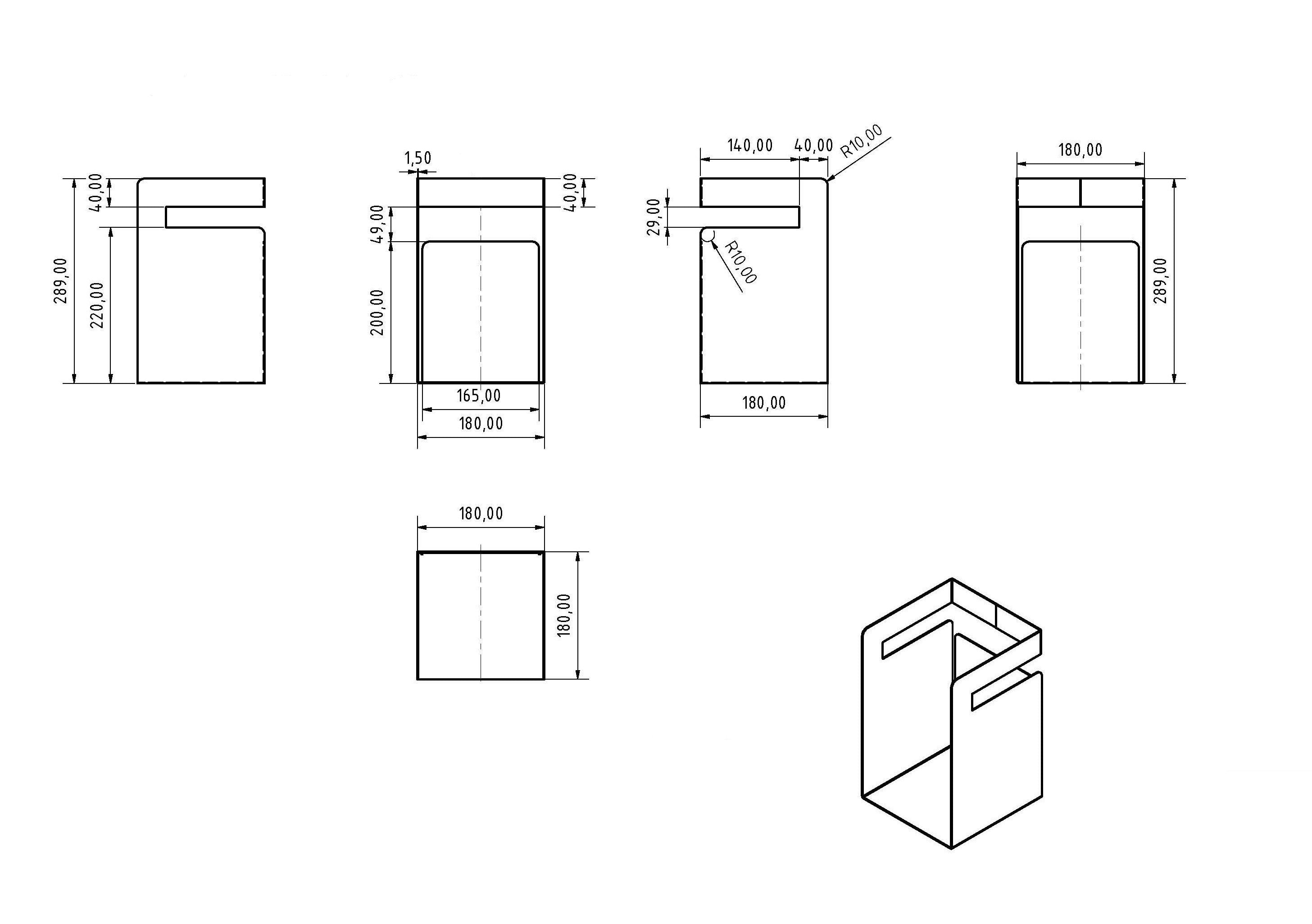 Desk Storage, Hanging System, Furniture, Design Object, Ele.Box, Wall Shelf Office Accessory (2,9Cm or 3,5Cm Slot Width)