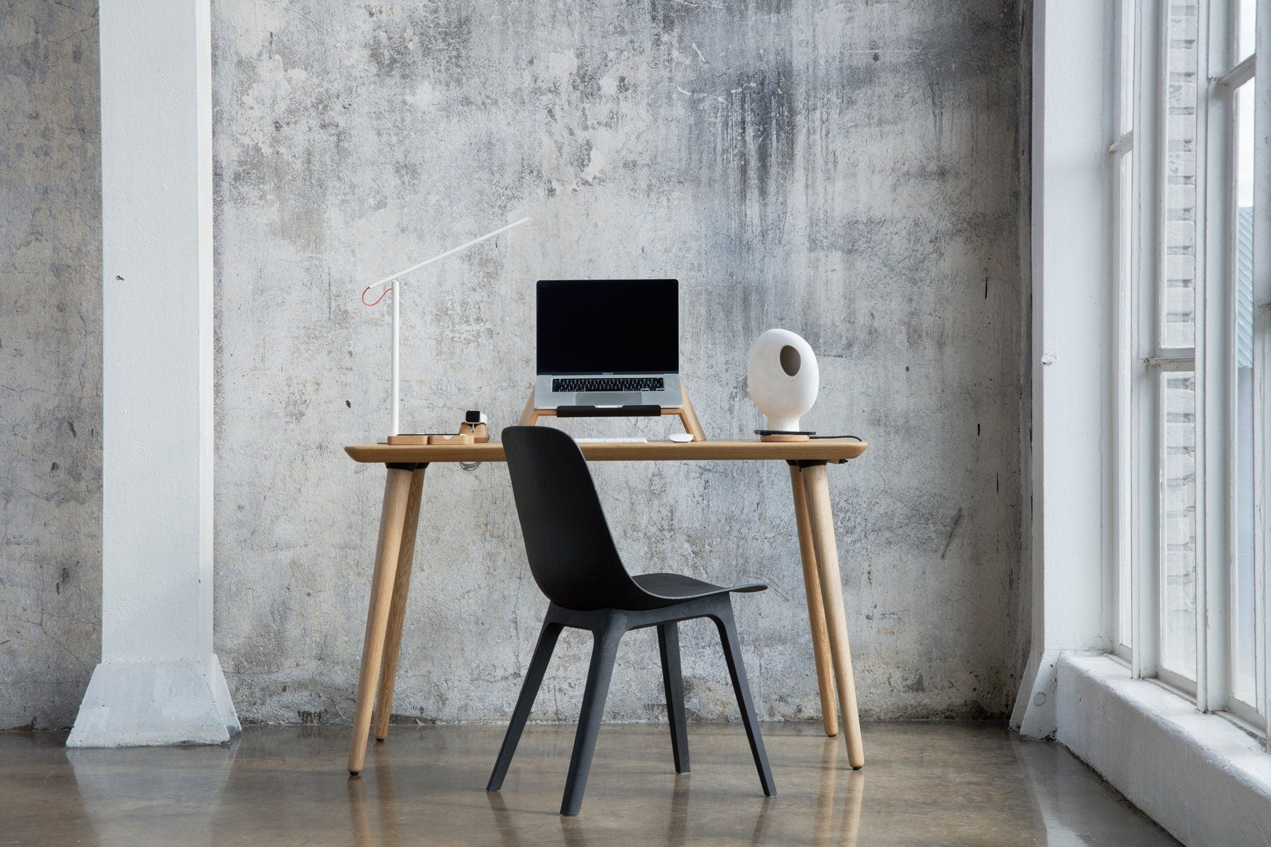 Handmade Wooden Desk, Solid Wood Desk Top, Small Wood Computer Desk, Work from Home, Mid Century Retro Desk, Home Office Organization