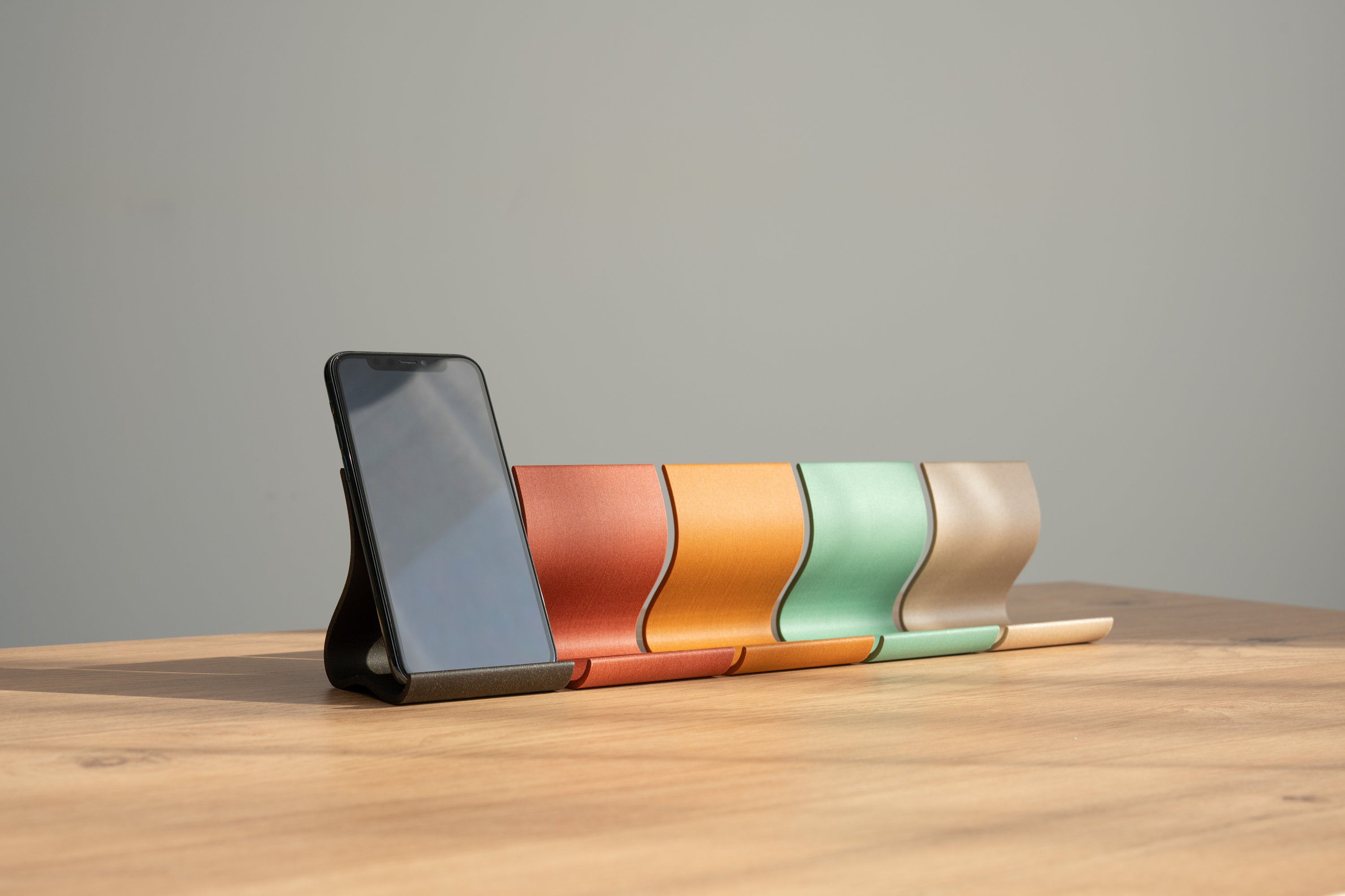 Wooden Phone Holder, Minimalist and Modern Phone Holder, Desk Organizer, Original Gift