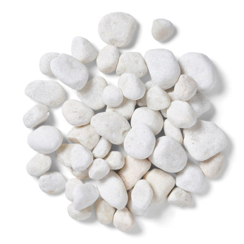 White & Multicolor pebbles